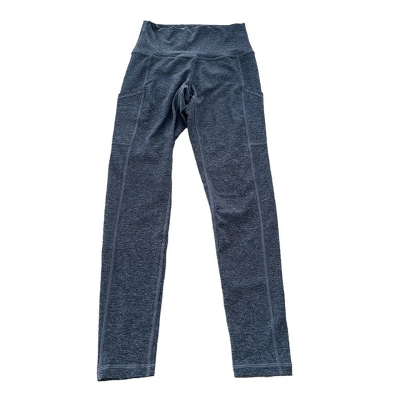 Offline Aerie size Small Blue Heather The Hugger Hi Rise Leggings Side Pockets - Picture 1 of 5